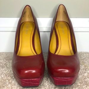 Nine West Heleneo Red Heels size 7.5